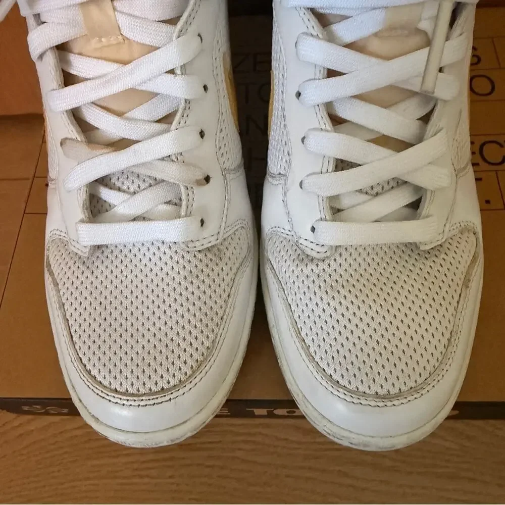 Nike White & yellow ski Hi essential hidden Wedge high-top Sneaker size 6.5